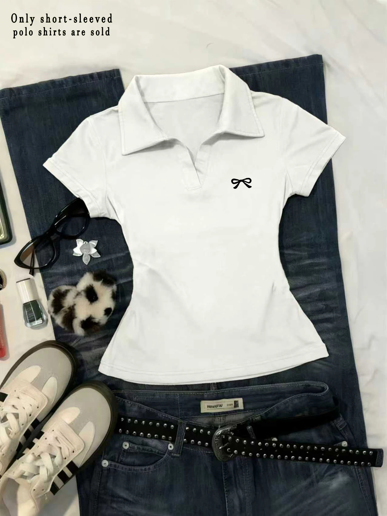 Polo-Neck Slim Basic Tee