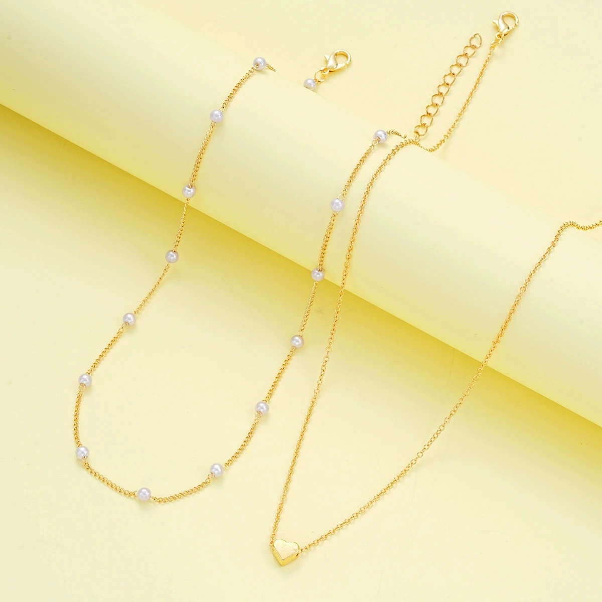 Pearl-Bead Necklace & Bracelet Set - Image 3