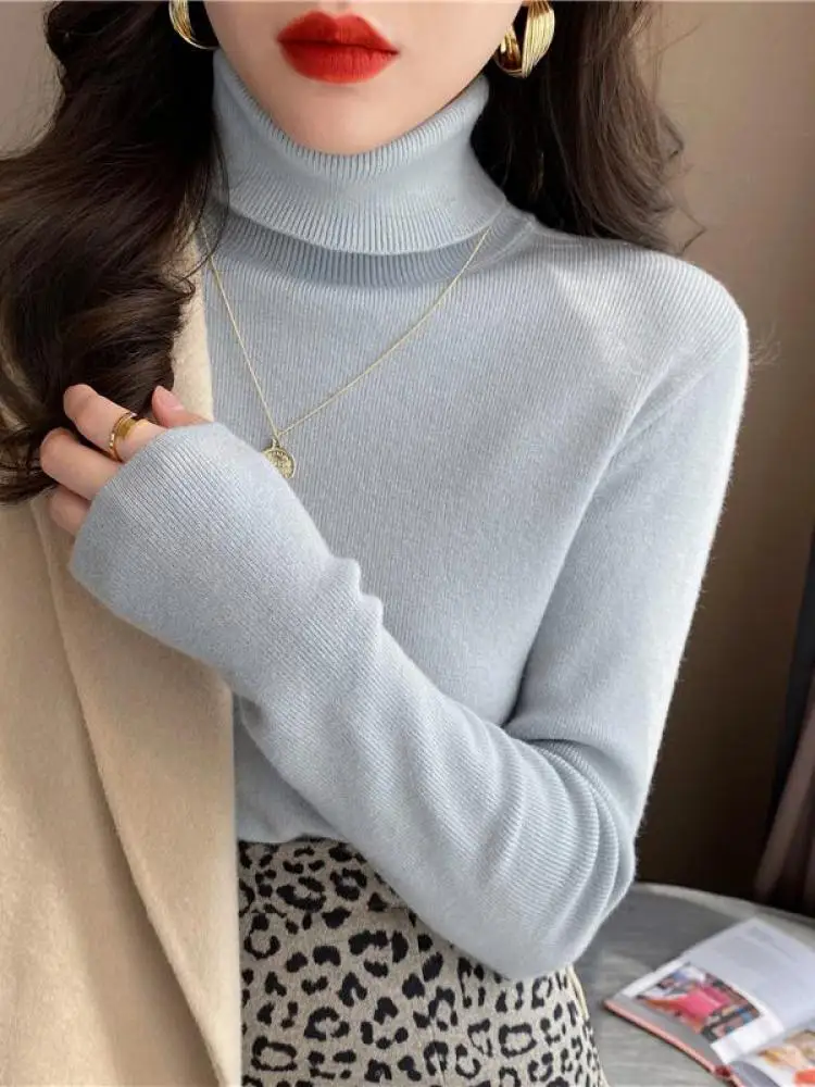 Basic Turtleneck Knit Jumper - Image 3